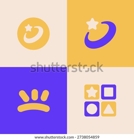 Fun Kids Playground Logo Bundle Set – Colorful Children Brand Identity Collection