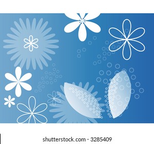 fun leaf petals vector