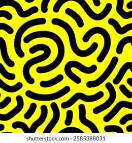 Fun line doodle seamless pattern. Creative minimalist style art background for children or trendy design with basic shapes. vector illustration.