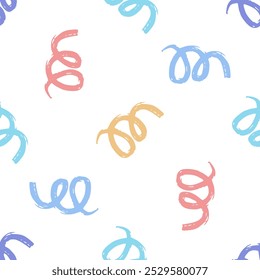 Divertido doodle de línea. Diseño de moda minimalista de garabato infantil simple con Formas básicas