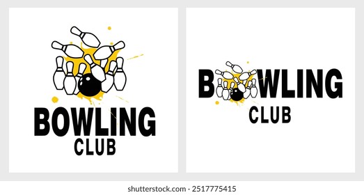 A fun logo for a bowling club