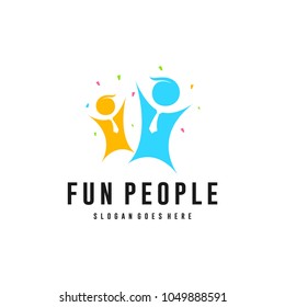 Fun logo vector