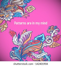 fun lovely pattern for your greeting card