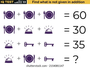 Fun math questions,Find the missing in addition. IQ test intelligence questions