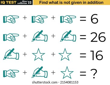 Fun math questions,Find the missing in addition. IQ test intelligence questions