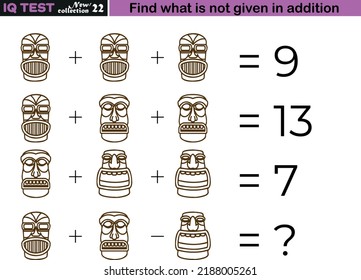 Fun math questions,Find the missing in addition. IQ test intelligence questions