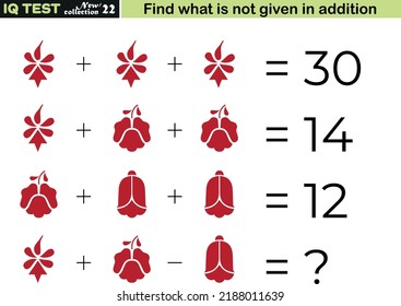 Fun math questions,Find the missing in addition. IQ test intelligence questions