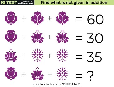 Fun math questions,Find the missing in addition. IQ test intelligence questions