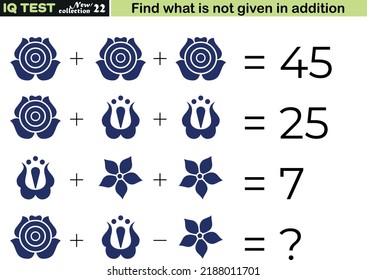 Fun math questions,Find the missing in addition. IQ test intelligence questions