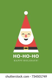 Fun Merry Christmas card design. Vector illustration.