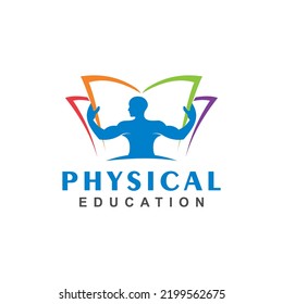 Fun Modern Physical Education Logo Design Template