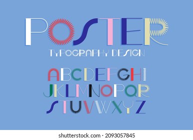 divertida, moderna y de moda diseño de tipografía vector, ilustración
