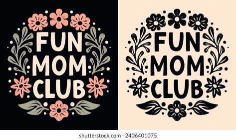 Mentira divertida cantando en el club. Citas de amor propio para ropa de regalo de las madres raras y divertidas. Insignia estética retro floral bruja de Boho. Vector de texto para el diseño de camisetas para mujeres, pegatinas y productos imprimibles.