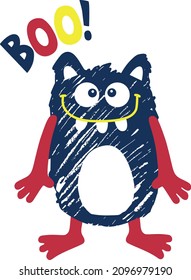 FUN MONSTER WITH JOYFUL COLORS