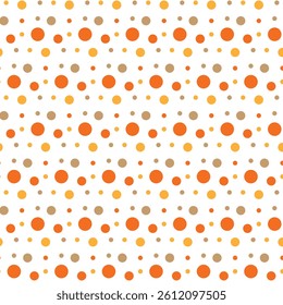 Fun Multicolor Seamless Dot Pattern Art