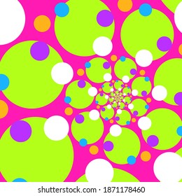 Diversos círculos multicolores arte vectorial de fondo geométrico.