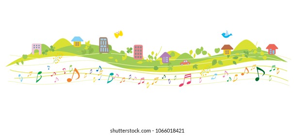 Fun music and green