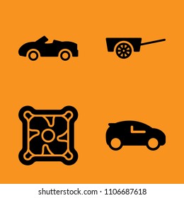 fun, nature, cooling and dispenser icons set. Vector illustration for web and design