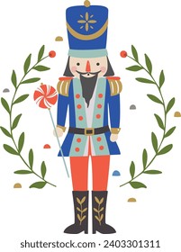 Fun nutcracker themed holiday illustrations