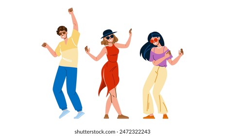 fun outdoor festival  vector.  event audience, party day, culture park fun outdoor festival character. people flat cartoon illustration