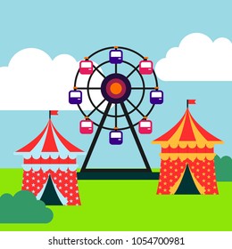 Fun park illustration