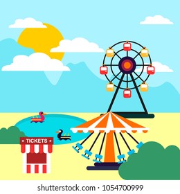 Fun park illustration