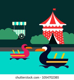 Fun park illustration