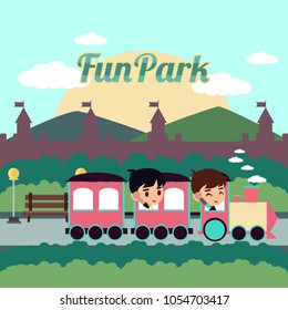 Fun park illustration