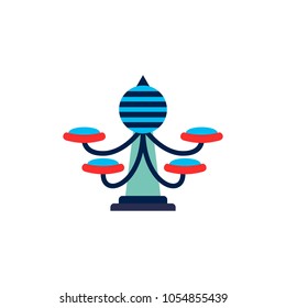 Fun park object illustration. Park object vector. Fun park clipart