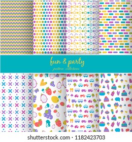 fun and party pattern collection.