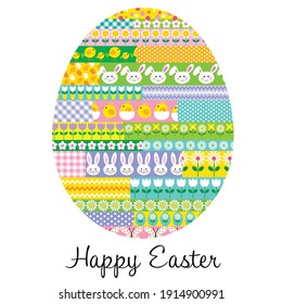 fun patterned Easter egg vector illustration