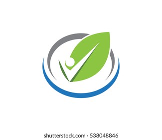 Fun people Healthy Life icon Logo template 