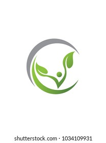 Fun people Healthy Life Logo template vector icon