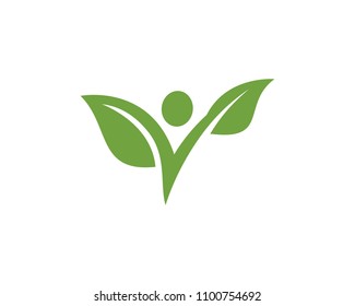 Fun people Healthy Life Logo template vector icon