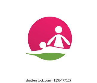 Fun people Healthy Life Logo template vector icon
