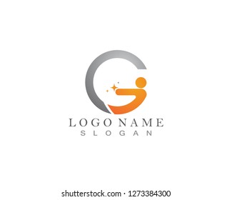 Fun people healthy life logo and symbol