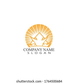 Fun people Healthy Life Logo template vector icon