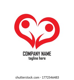 Fun people Healthy Life Logo template vector icon

