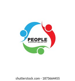 Fun people Healthy Life Logo template vector icon, Adoption and community care Logo
