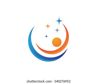 Fun people Healthy Life Logo template vector icon