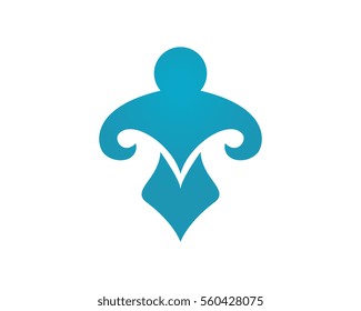 Fun people Healthy Life Logo template vector icon