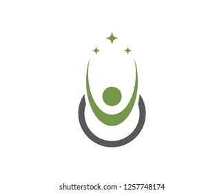 Fun people logo template