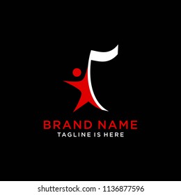 Fun people  Logo template vector icon