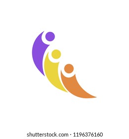 fun people logo vector