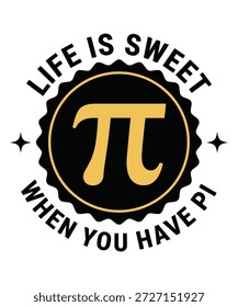 Spaß Pi Day Design mit süßen mathematischen Satz