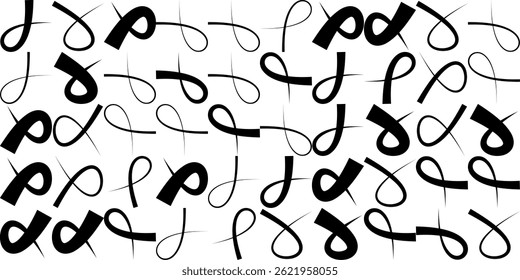 Fun pink line doodle seamless pattern. Creative abstract squiggle style drawing background for children or trendy design with basic shapes