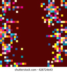 fun pixel squares background design element