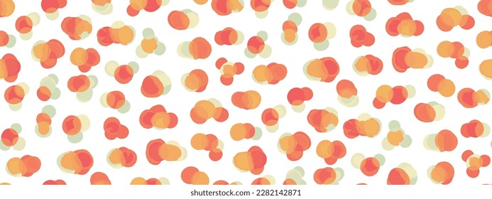 Diseño divertido y lúdico Vector Watercolor Rounds Pattern y Tinta Polka Doodle, establecer un fondo de círculos de color gris, puntos geométricos de niños y el patrón de redondeo de color de agua sin mancha Pastel