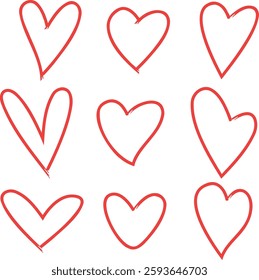 A fun and playful heart vector illustration with a cheerful and vibrant design. Perfect for Valentine's Day, greeting cards, stickers, social media graphics, and creative projects. High-quality vector