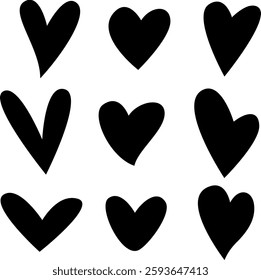 A fun and playful heart vector illustration with a cheerful and vibrant design. Perfect for Valentine's Day, greeting cards, stickers, social media graphics, and creative projects. High-quality vector